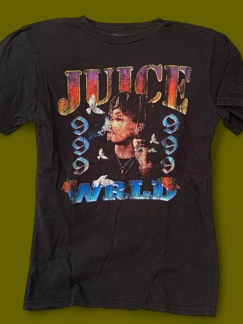 Black Graphic 'JUICE WRLD' Short Sleeve Tee